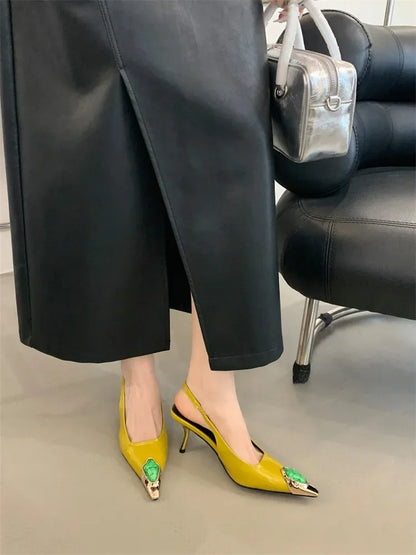 Designer heels Inlay Diamonds