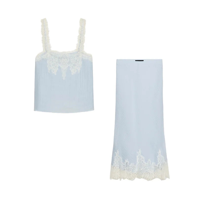 Zara Lace Skirt Set