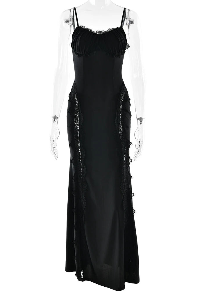 Long Black Lace Dress