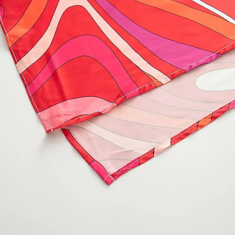PInk Red Long Dress Pucci