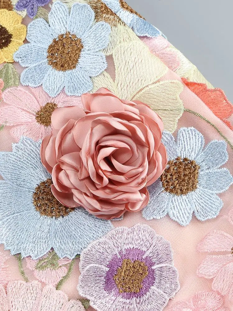 3D Flower Party Dress