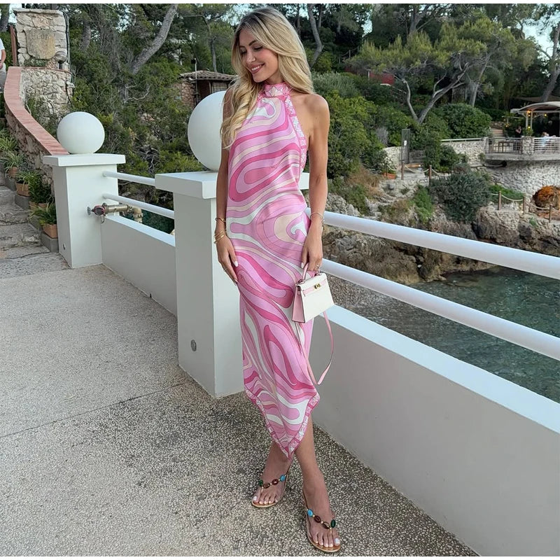 Pucci Summer Backless Pink Dress