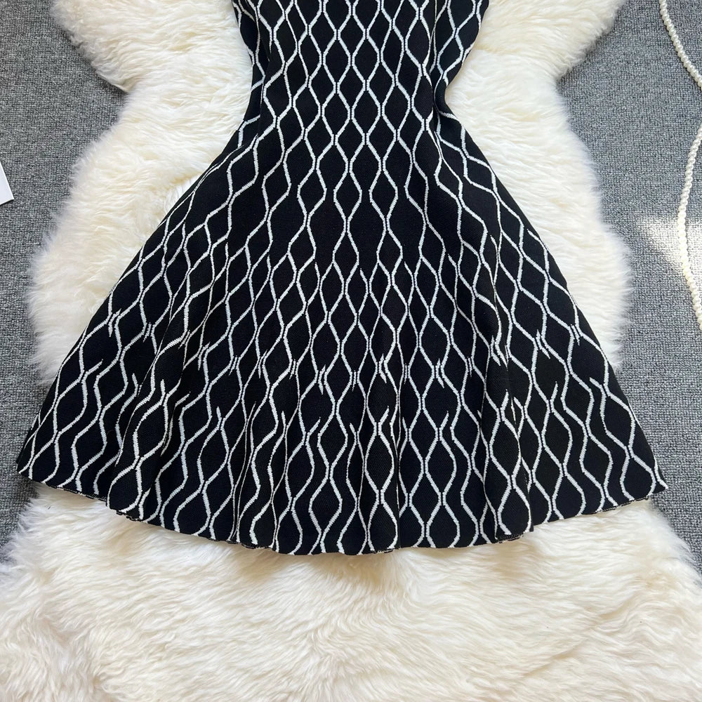 Maje Knit A-line Mini Dress