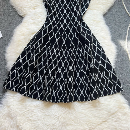 Maje Knit A-line Mini Dress