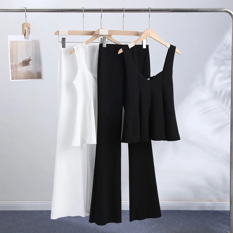 Elegant Pleated Top Trouser