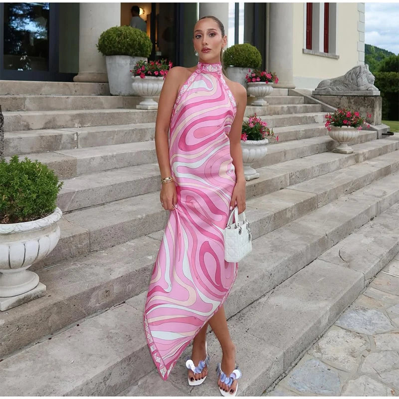 Pucci Summer Backless Pink Dress