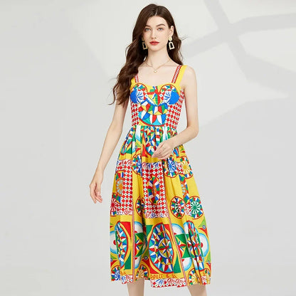 Dolce Geometric Waist Cinched