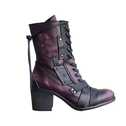 New Women German Outdoor Lace-up Ankle Boots