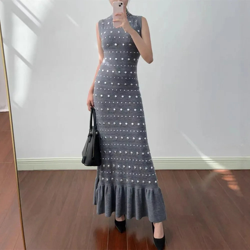 Classy Sandro Riveted Grey - Same day delivery - Shellss