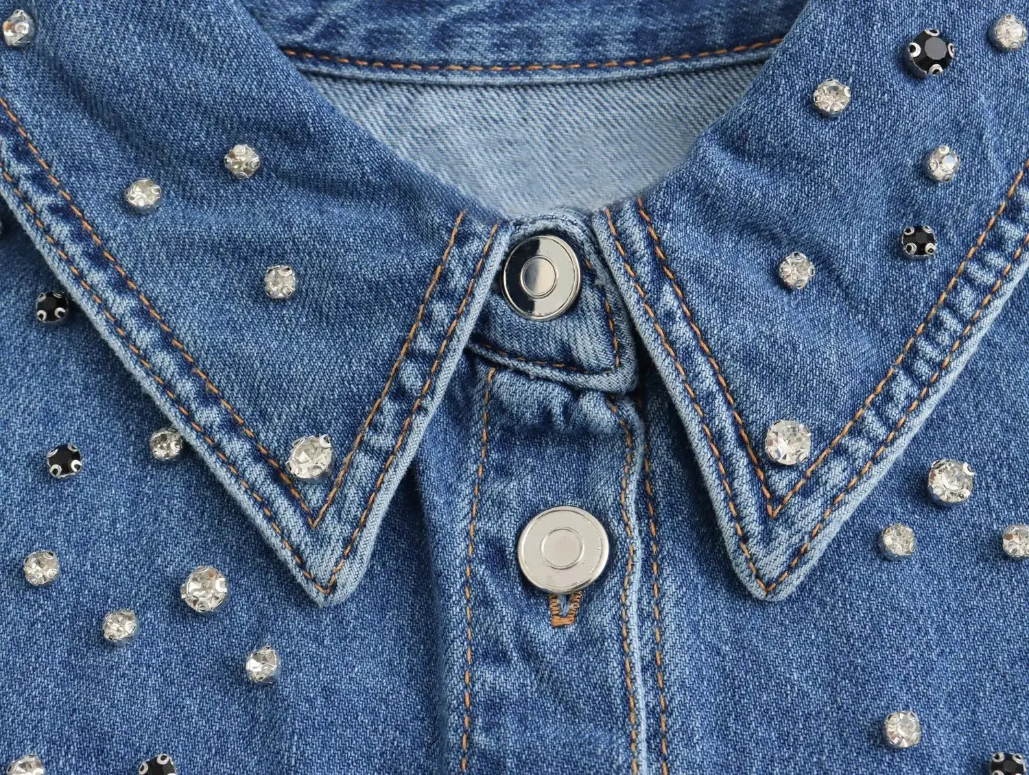 Schickes gerades Juwel Damen Shirt