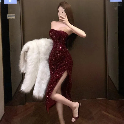 Party Embellished sequin Dress