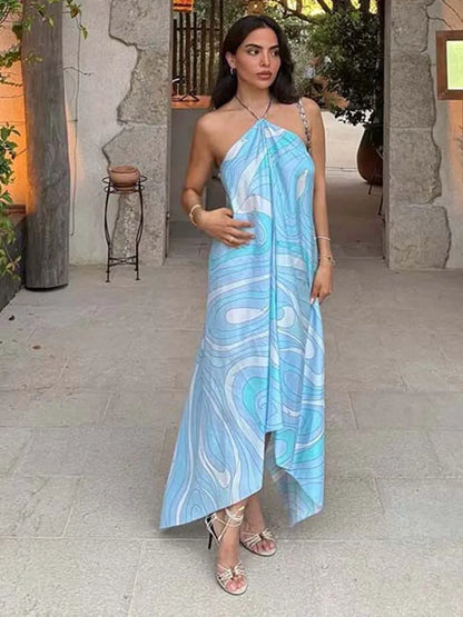 Pucci Halter Long Loose Dress