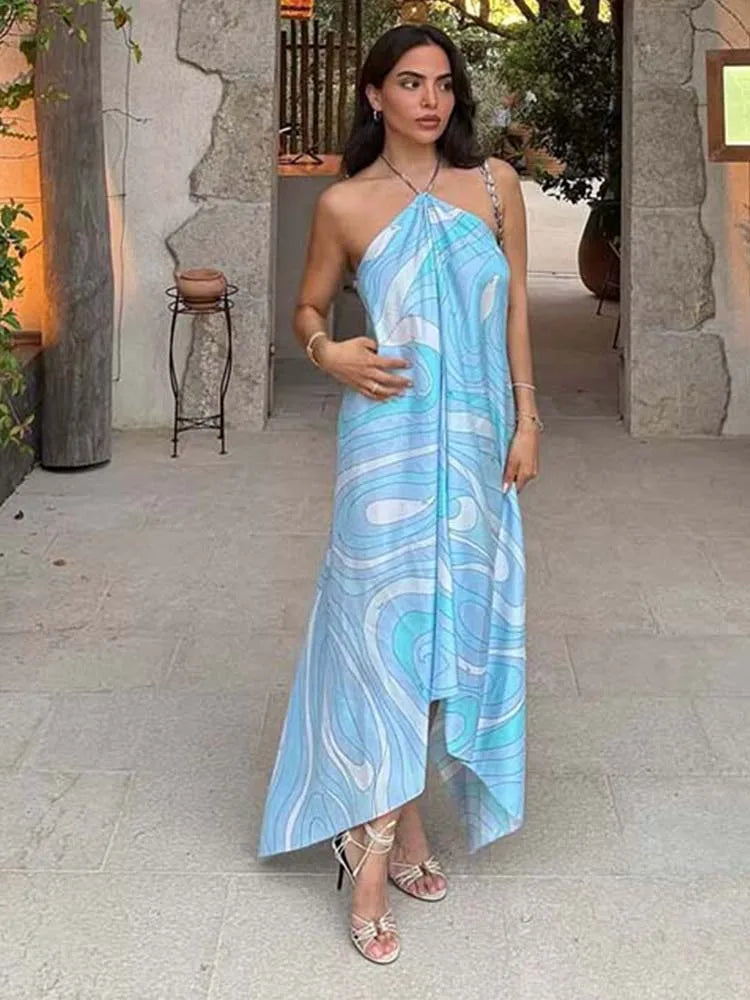 Pucci Halter Long Loose Dress