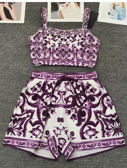 Purple Dolce Shorts & Set
