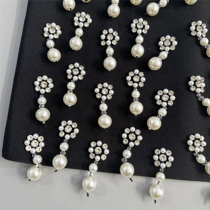 Luxury Beading Bandage Dress