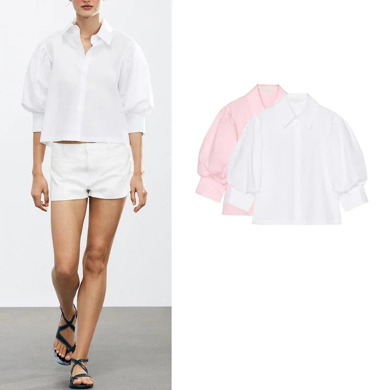 Classy CH White Cotton Shirt - Shellss
