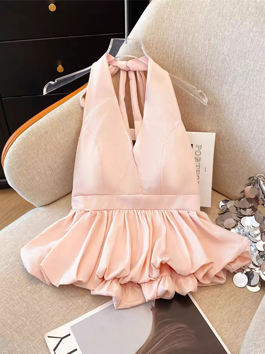 Halter Top With Build-in Bra