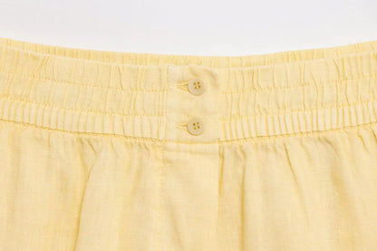 Yellow Summer shorts co ord set