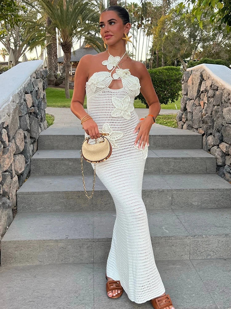 Flower Crochet dress