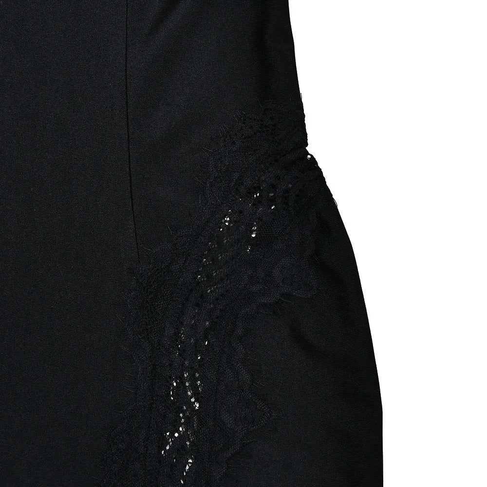 Long Black Lace Dress