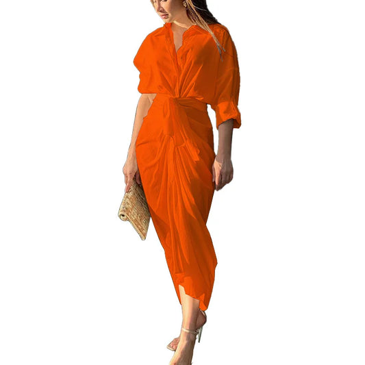 Steve M Long Shirt Dress Summer