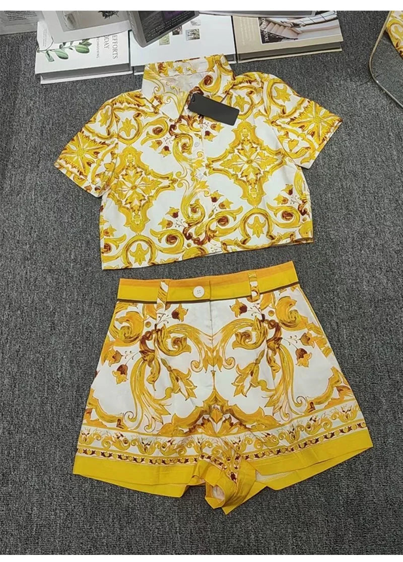 Boho Dolce Shorts set