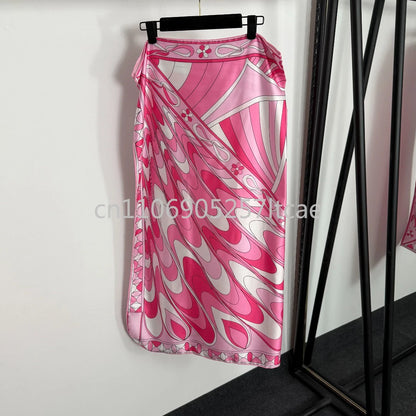 Luxury Design Pink Scarf Swimsuits