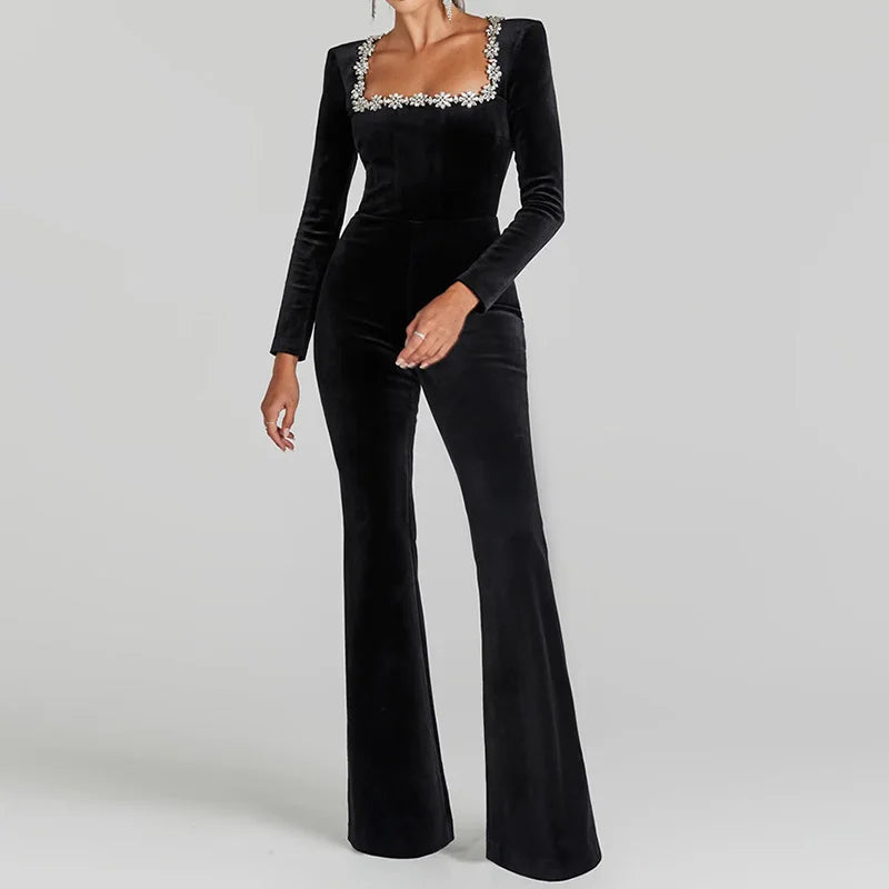 NAdine Merabi Jumpsuit velvet