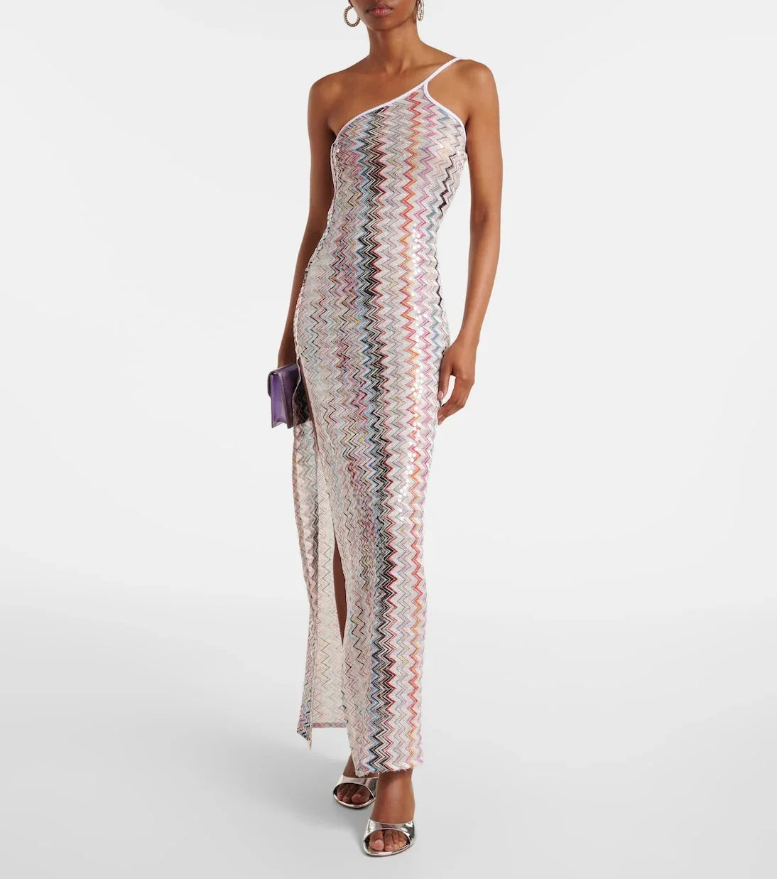 Missoni Wavy Stripes Slim Long Dresses