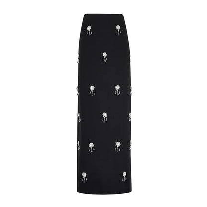 Square Neck Diamond Celebrity Skirt Top