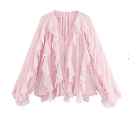 Summer Ruffle frills Top