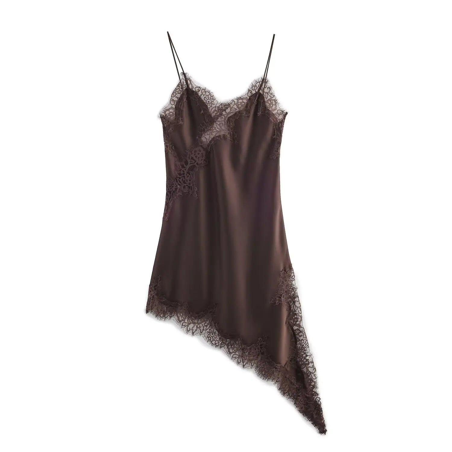 Zara Lace Asymmetric Dress- 24 hrs - Shellss
