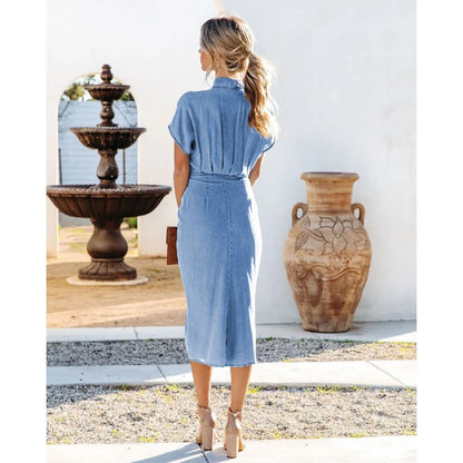 Denim Shirt Dress Women Steve M
