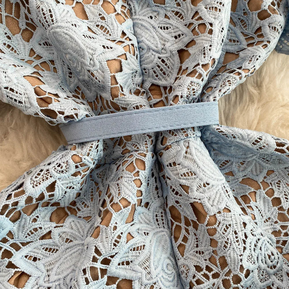 Lace Embroidery Fishtail Party Dresses