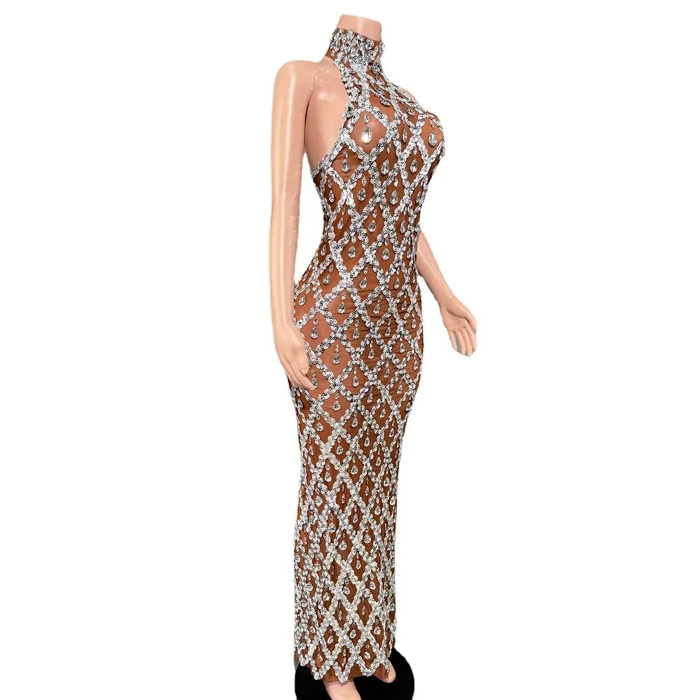 Sparkly Rhinestones Bodycon Dress