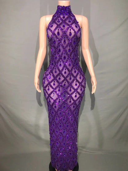 Sparkly Rhinestones Bodycon Dress
