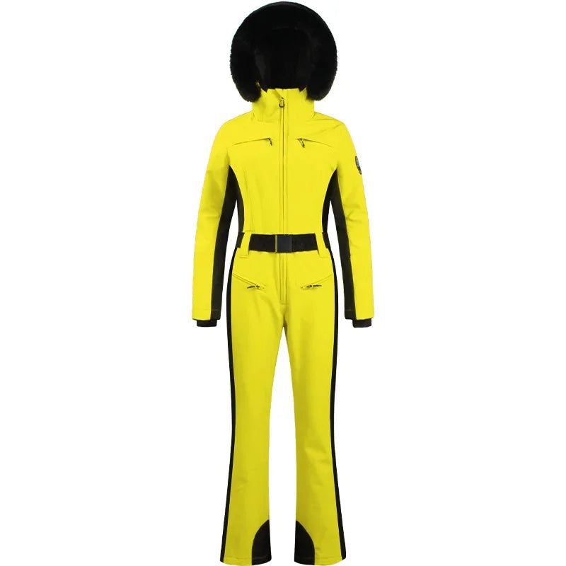 One-Piece Ski Suit Thickened Thermal Snowboard Jacket Jumpsuits