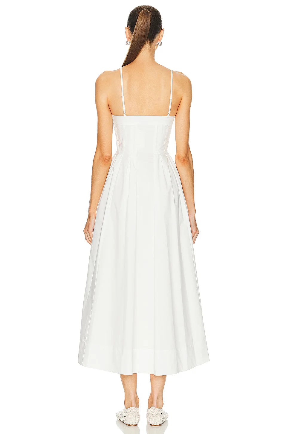 Ele High Waist White Dr JS Beautiful Beach Vaion Gown with Soft Light Filter Built-in Cotton Blend Svel X Ver... - Shellss