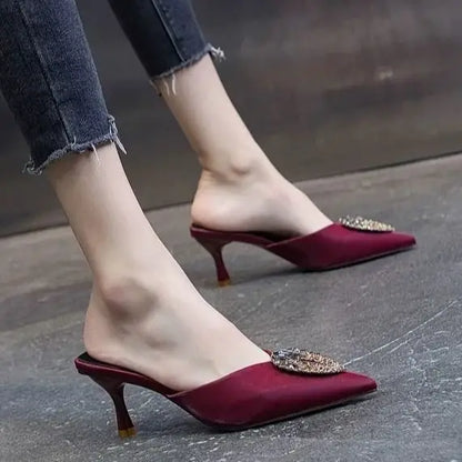 Designer Rhinestone Heels- Super Classy