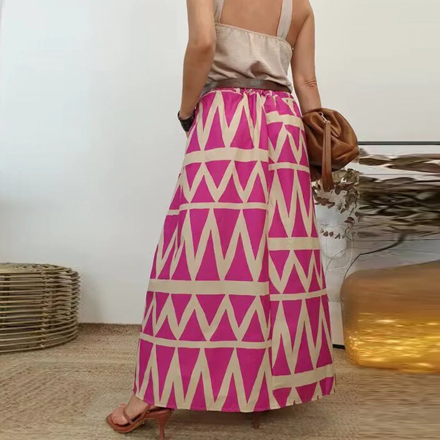 Brunch Day Geometric Wide leg
