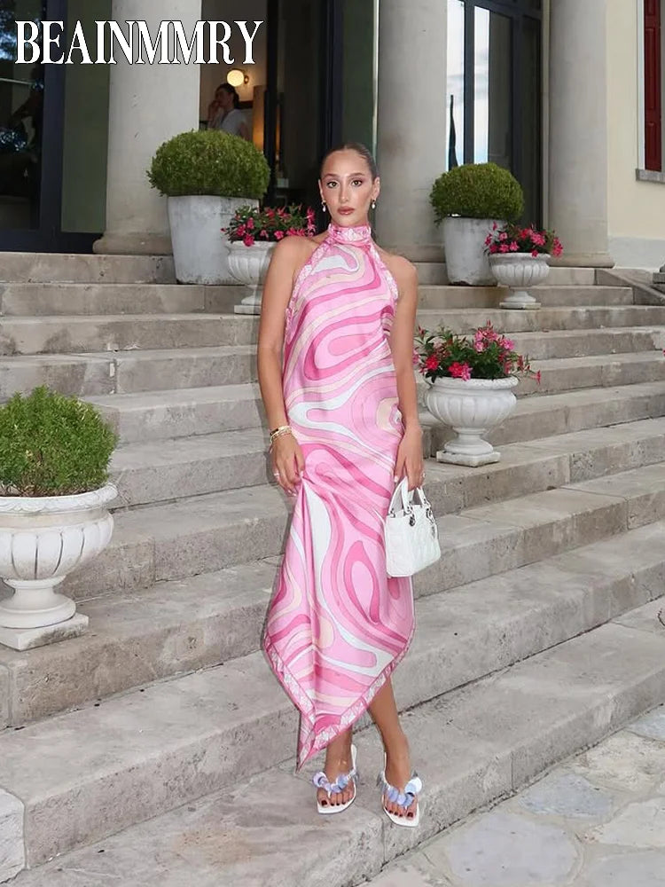 Pucci Summer Backless Pink Dress