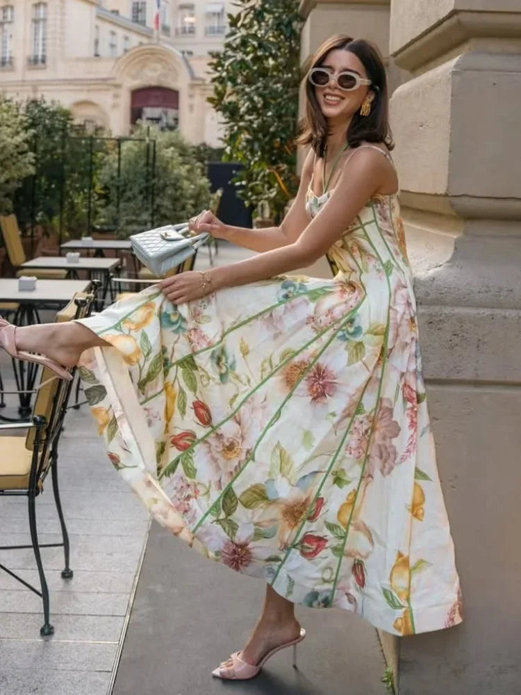 Corset floral A-line Summer Dress