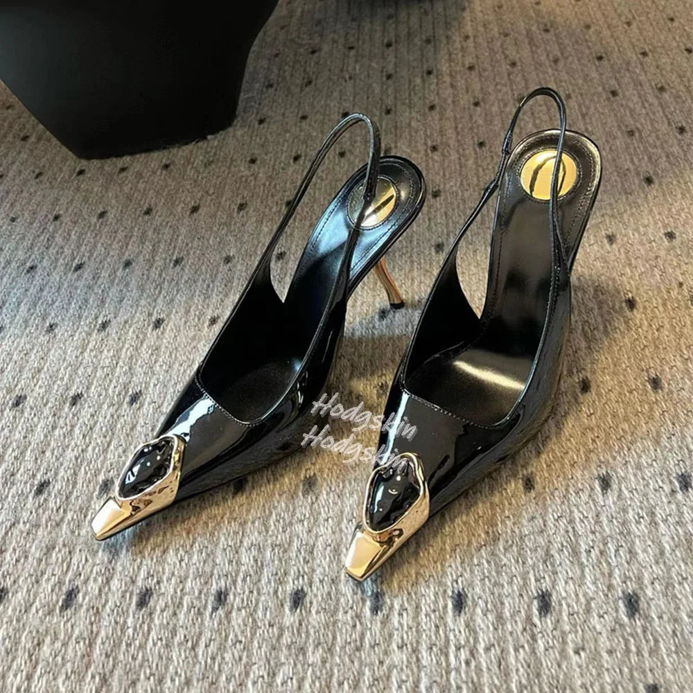 Gemstone Heels Gold Thin