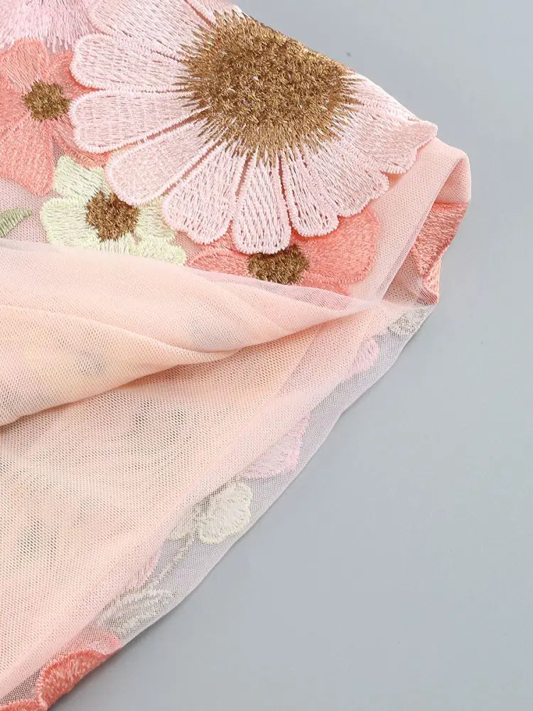 3D Flower Party Dress