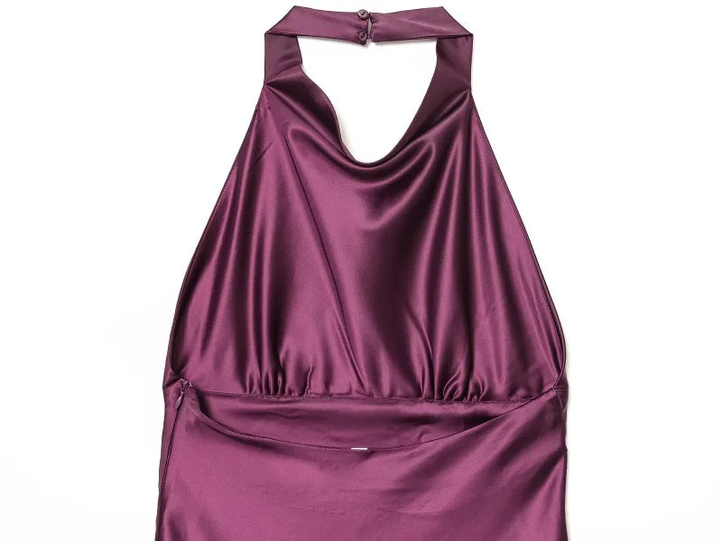 Satin Halter Mini Zara Vibes