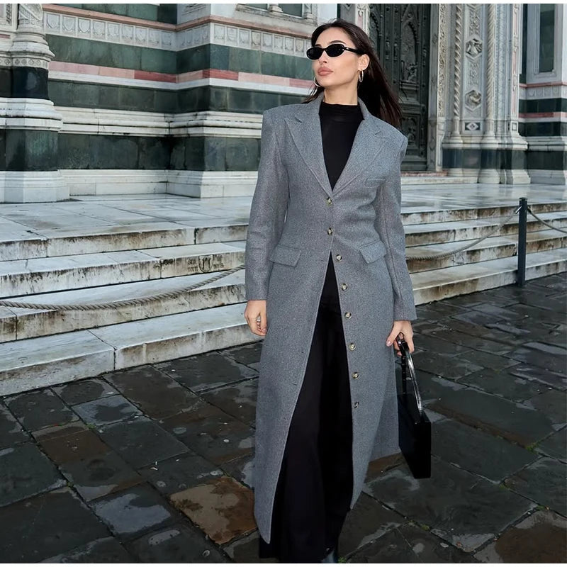 LONG Chic woolen coat
