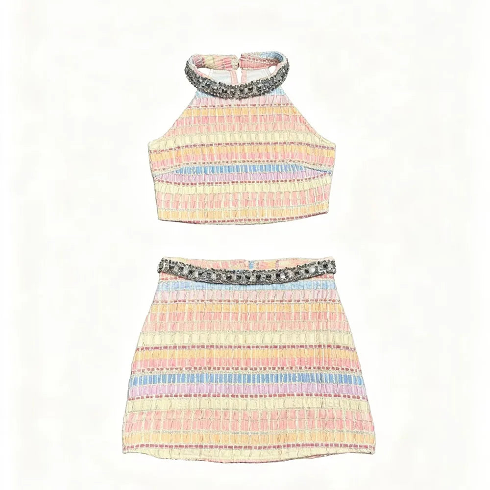 Celebrity Party Gala Tweed Dress