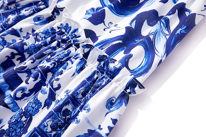 Porcelain Majolica Print MIdi