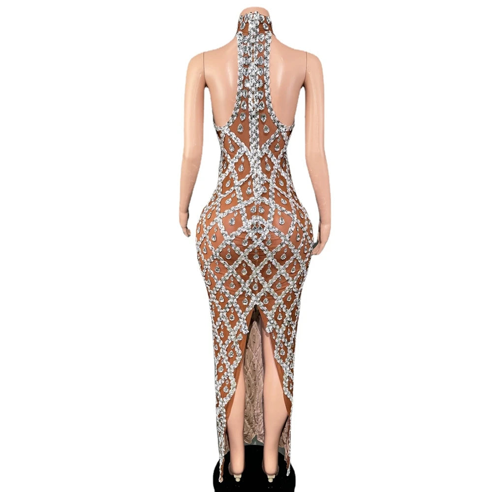 Sparkly Rhinestones Bodycon Dress