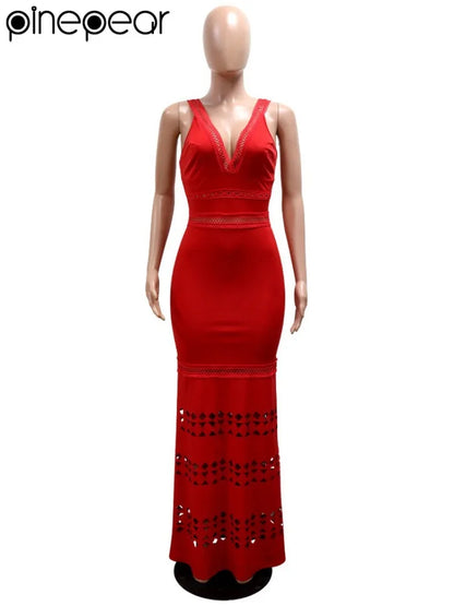 Knit Party Long Dress